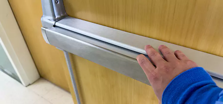 Installing a Push Bar on a Door Hampton